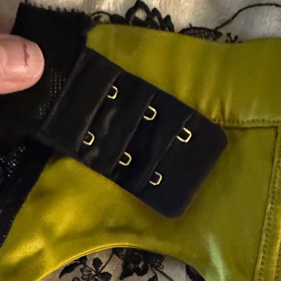 Dita Von Teese Hustler Hollywood green and Black Lace Garter Belt - Picture 7 of 11